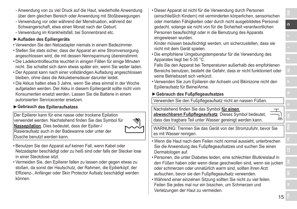 Panasonic ESWD92 User Manual | Page 15 / 190