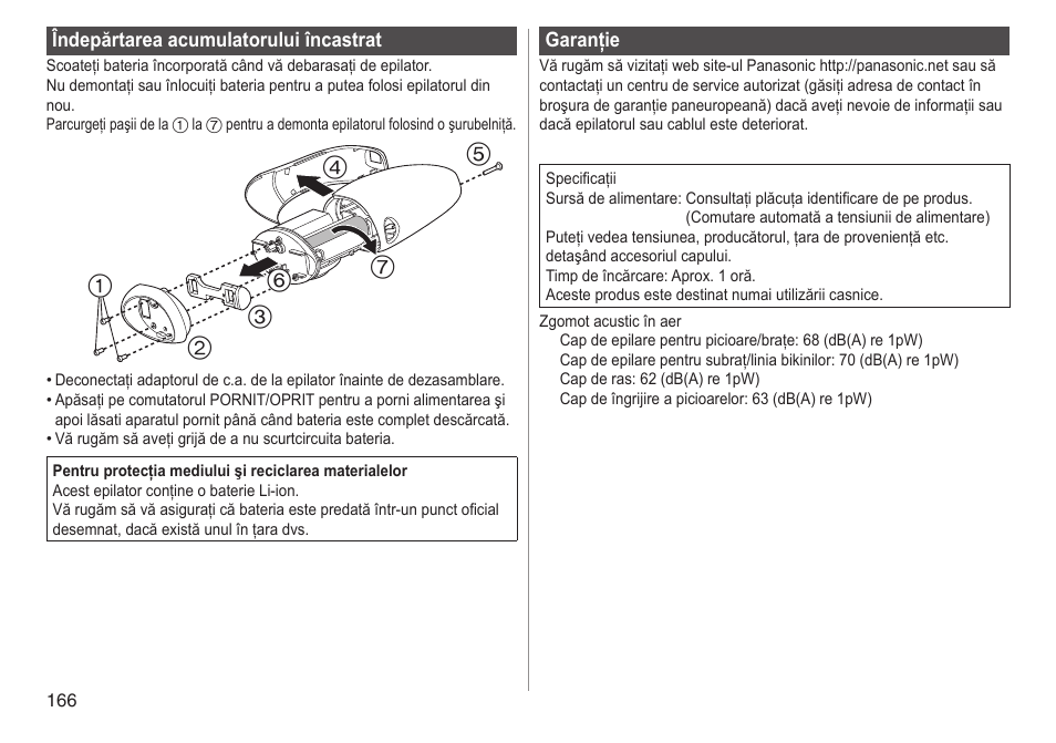 Panasonic ESWD92 User Manual | Page 166 / 190