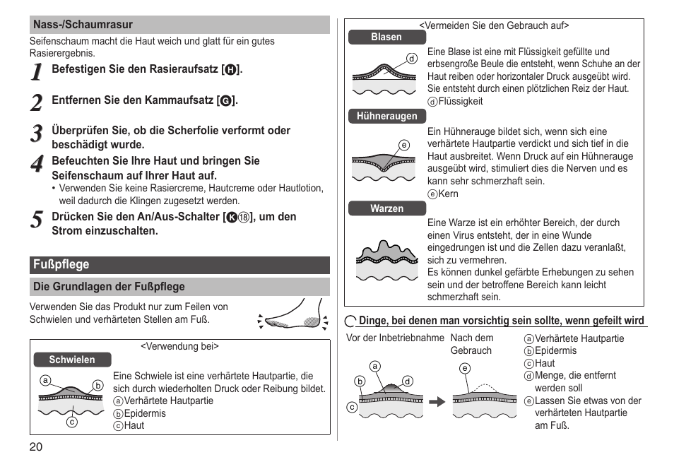 Panasonic ESWD92 User Manual | Page 20 / 190