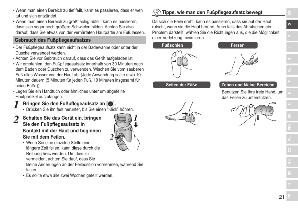 Panasonic ESWD92 User Manual | Page 21 / 190