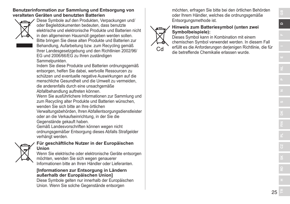 Panasonic ESWD92 User Manual | Page 25 / 190