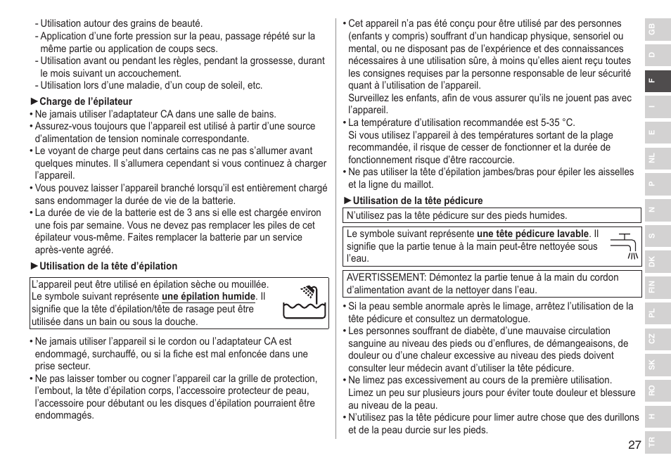 Panasonic ESWD92 User Manual | Page 27 / 190