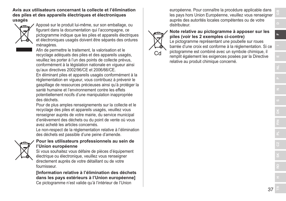 Panasonic ESWD92 User Manual | Page 37 / 190