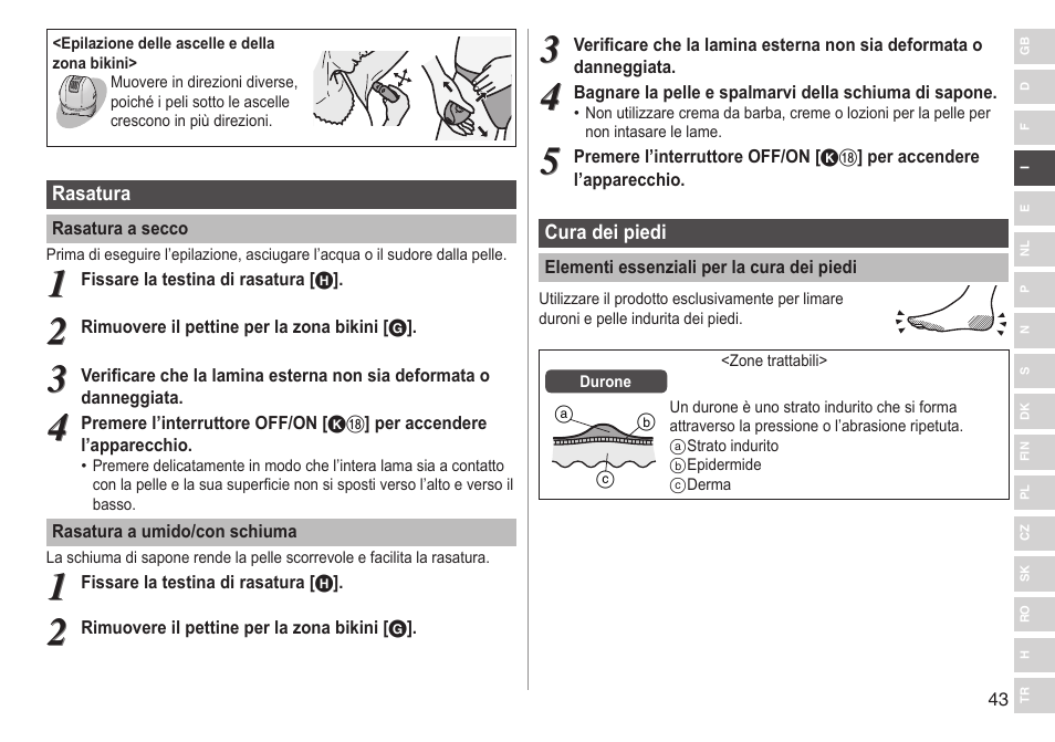 Panasonic ESWD92 User Manual | Page 43 / 190