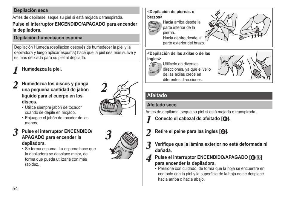 Panasonic ESWD92 User Manual | Page 54 / 190