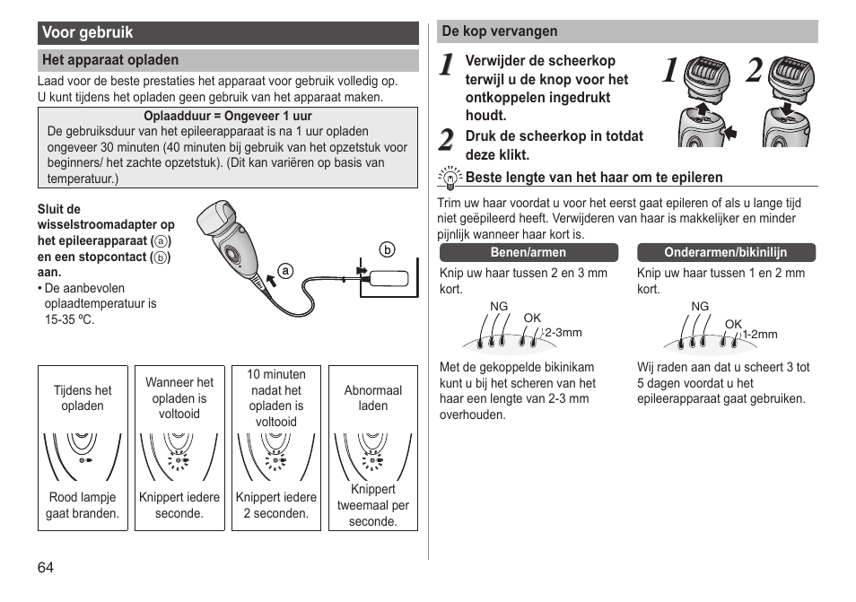 Panasonic ESWD92 User Manual | Page 64 / 190