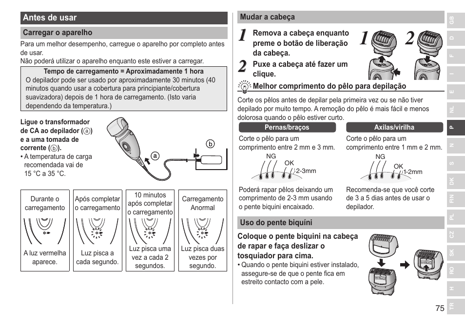 Panasonic ESWD92 User Manual | Page 75 / 190