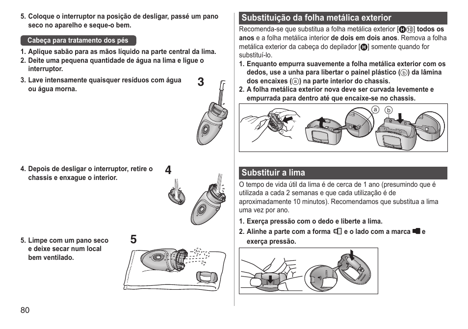 Panasonic ESWD92 User Manual | Page 80 / 190