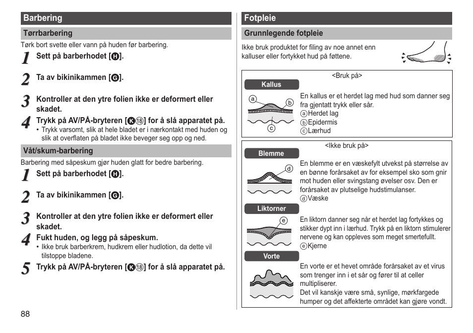 Panasonic ESWD92 User Manual | Page 88 / 190