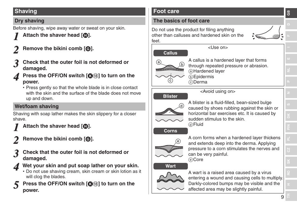 Panasonic ESWD92 User Manual | Page 9 / 190