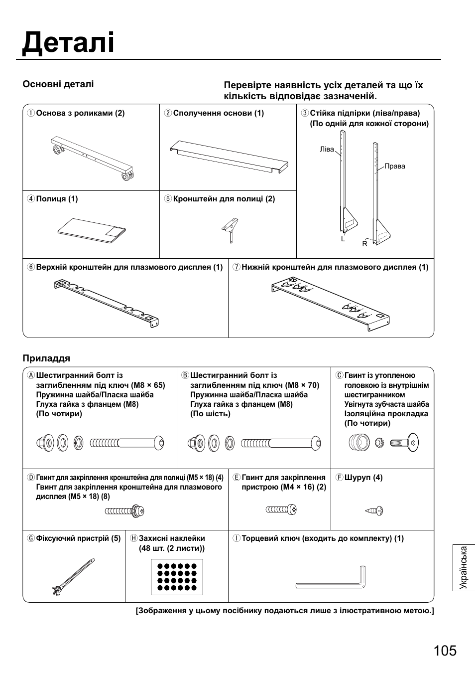 Деталі | Panasonic TYST58PF20 User Manual | Page 105 / 122