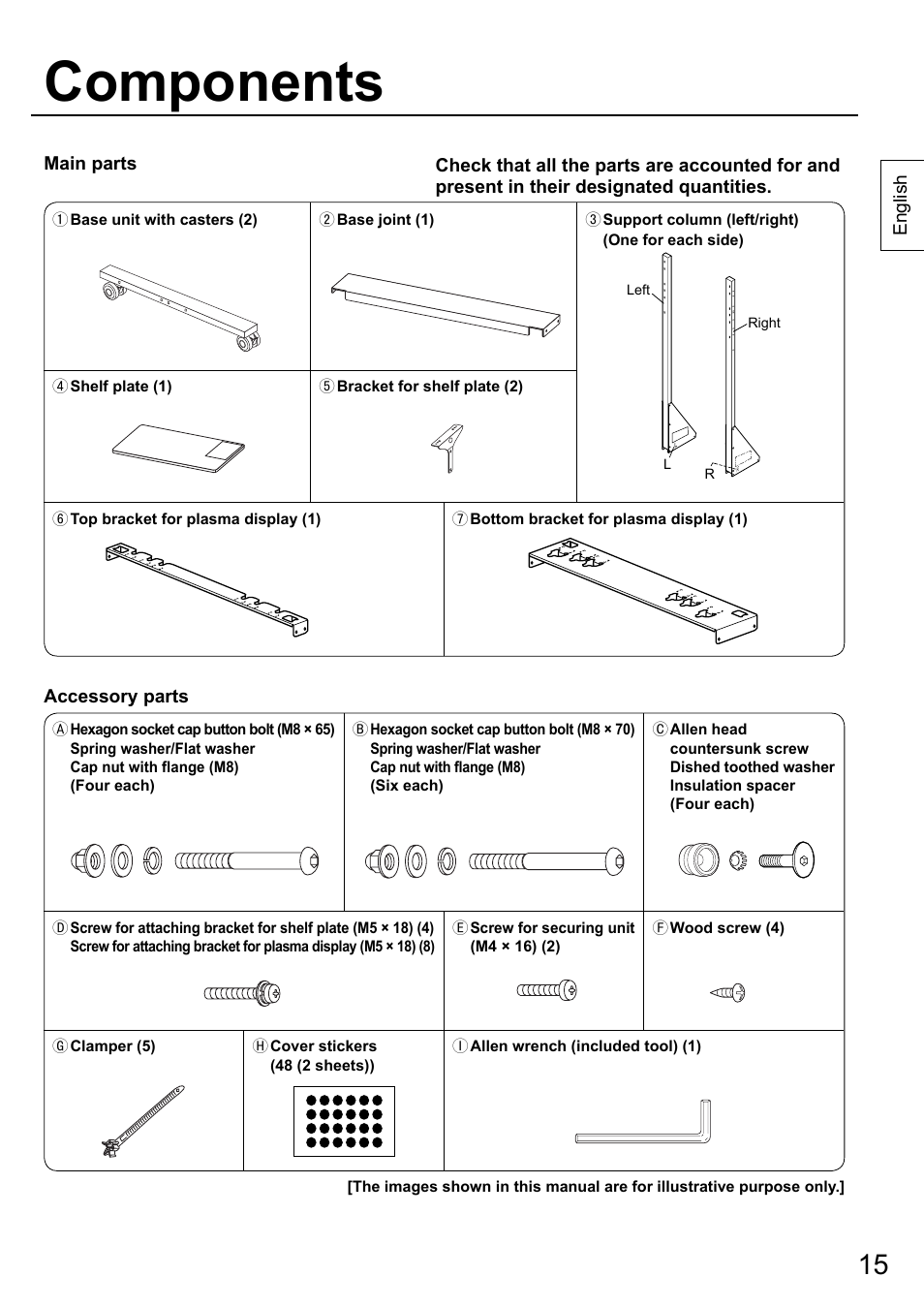 Components | Panasonic TYST58PF20 User Manual | Page 15 / 122