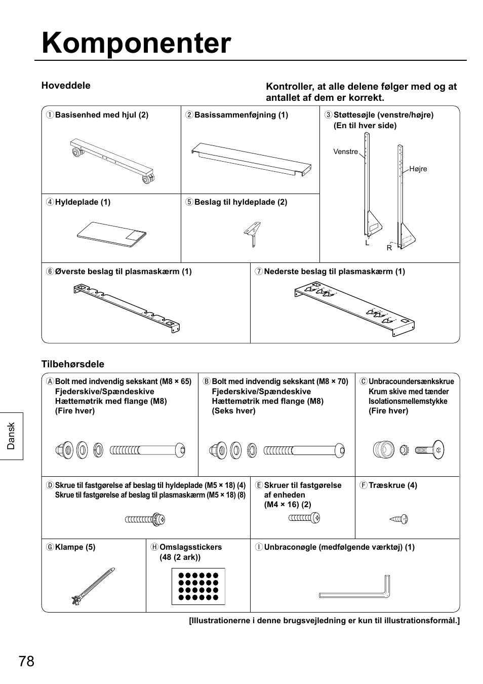 Komponenter | Panasonic TYST58PF20 User Manual | Page 78 / 122