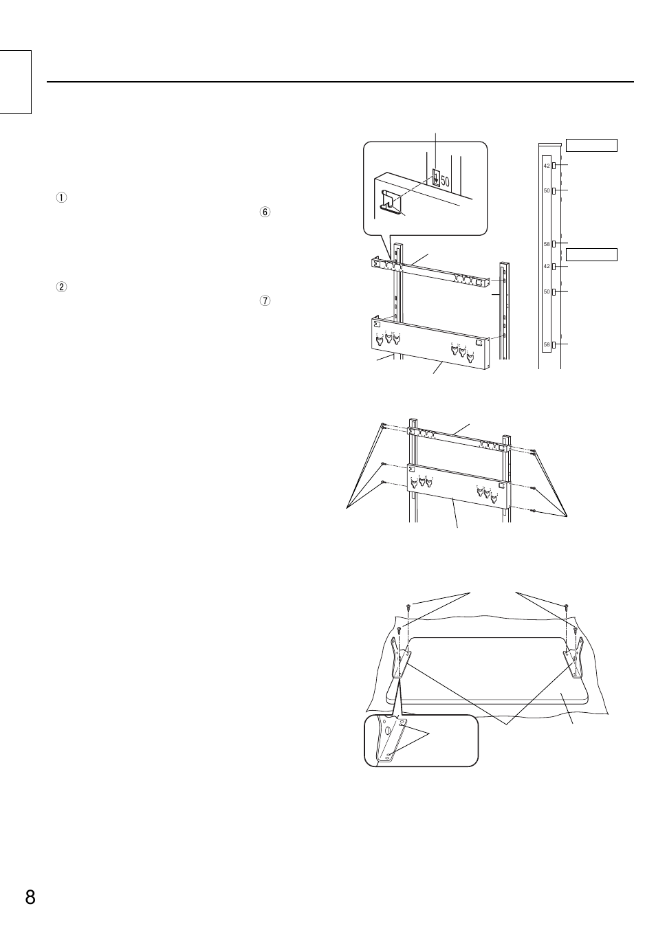 組み立て | Panasonic TYST58PF20 User Manual | Page 8 / 122