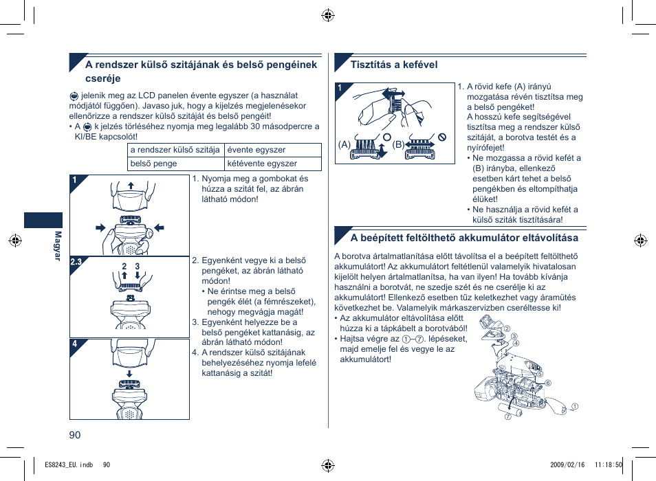 Panasonic ES8243 User Manual | Page 90 / 116