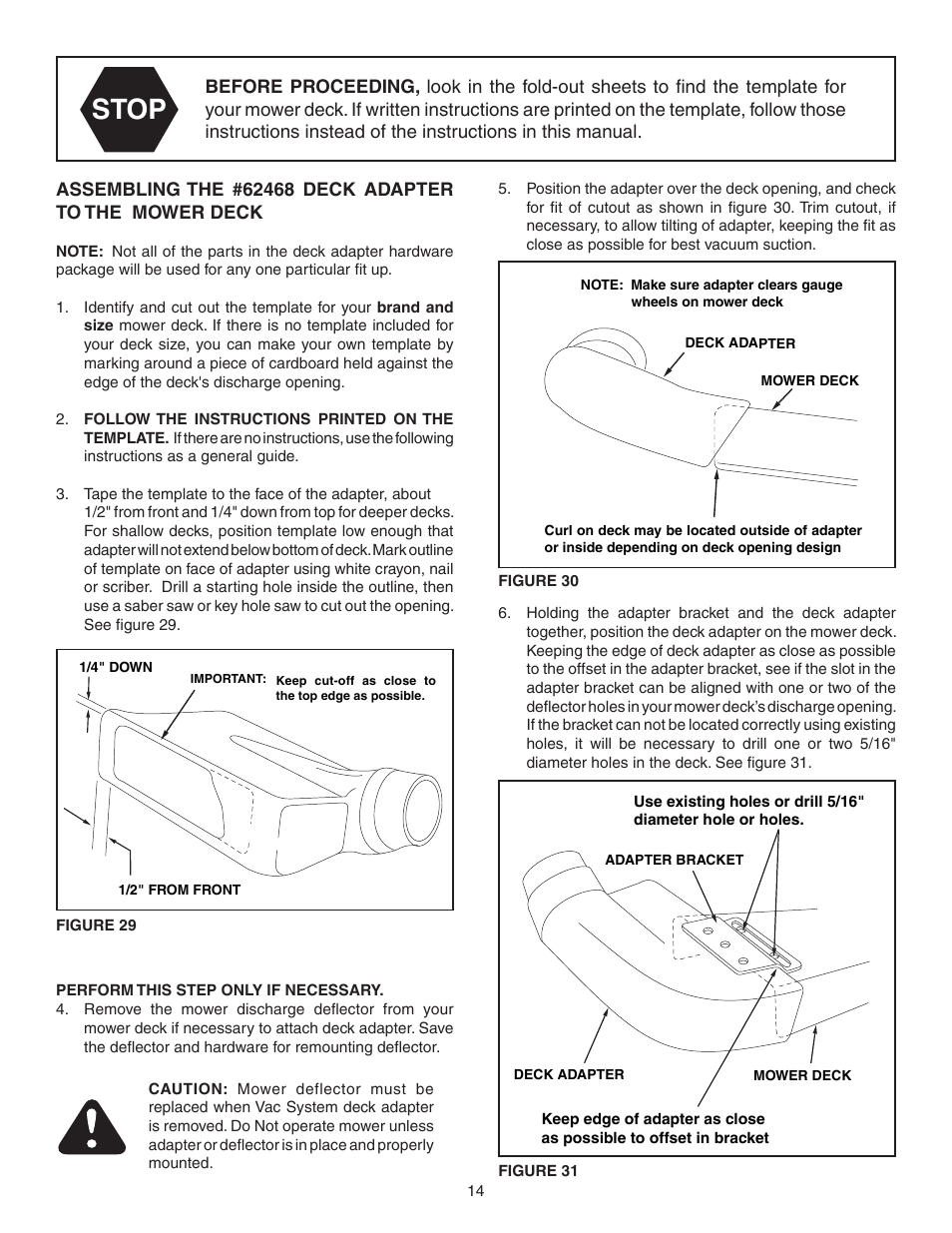 Stop | Agri-Fab Mow-N-Vac 45-04072 User Manual | Page 14 / 28