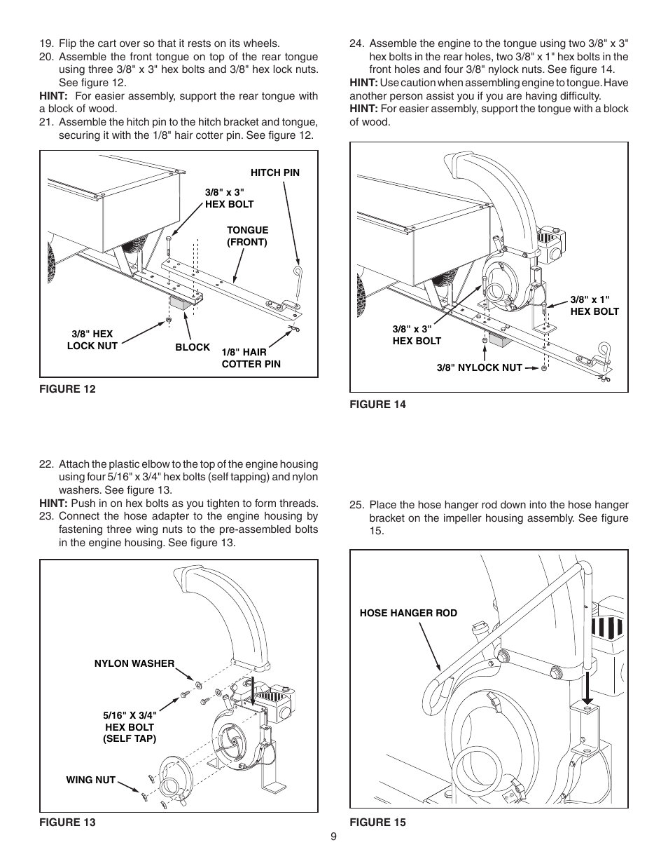 Agri-Fab Mow-N-Vac 45-04072 User Manual | Page 9 / 28