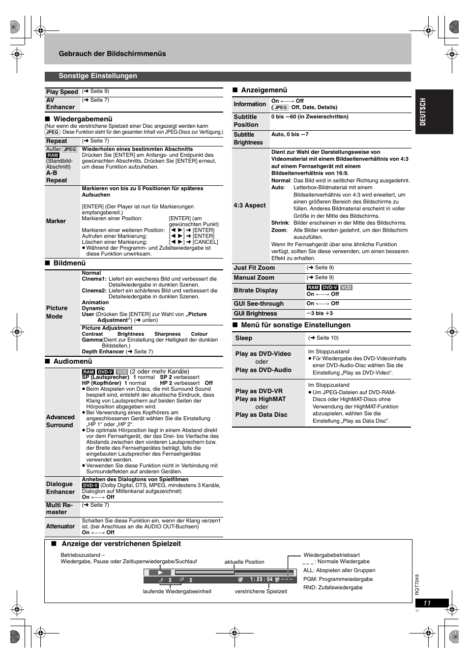 Panasonic DVDS47EG User Manual | Page 11 / 75