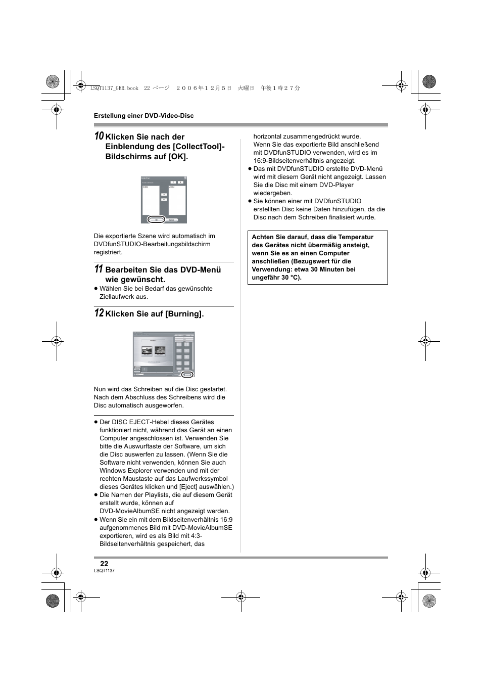 Panasonic VDRD310EG User Manual | Page 22 / 124