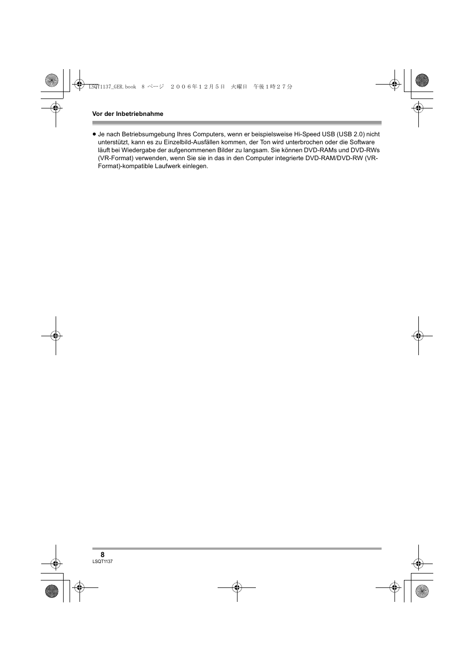 Panasonic VDRD310EG User Manual | Page 8 / 124
