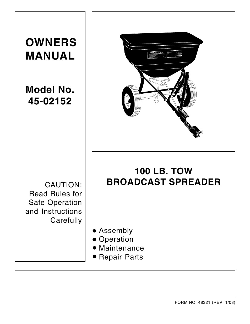 Agri-Fab 45-02152 User Manual | 12 pages