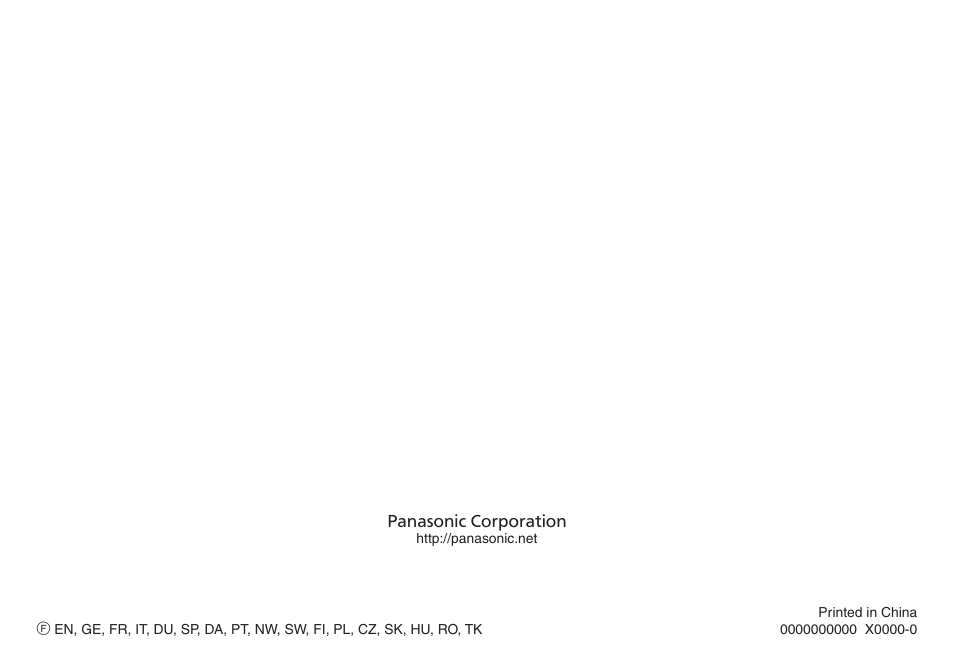 Panasonic ESSL41 User Manual | Page 138 / 138