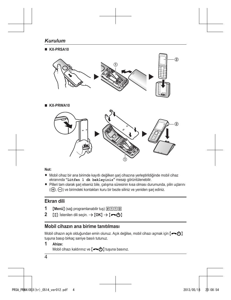 Panasonic KXPRSA10EX User Manual | Page 100 / 116