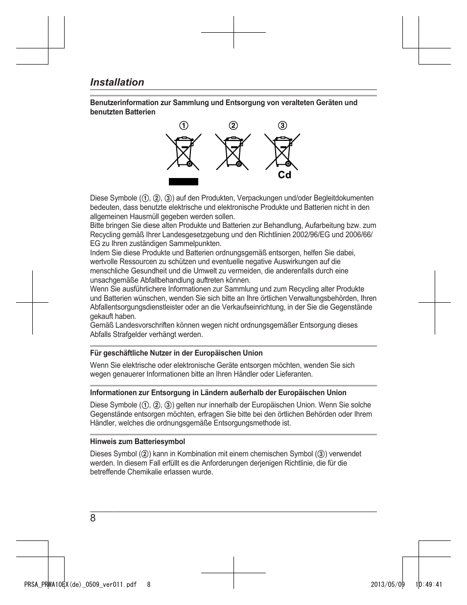Panasonic KXPRSA10EX User Manual | Page 16 / 116