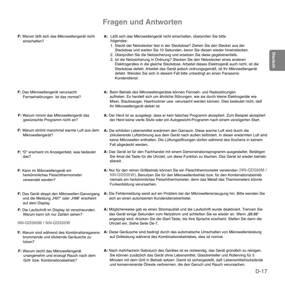 Fragen und antworten, D-17 | Panasonic NNGD560MEPG User Manual | Page 38 / 193