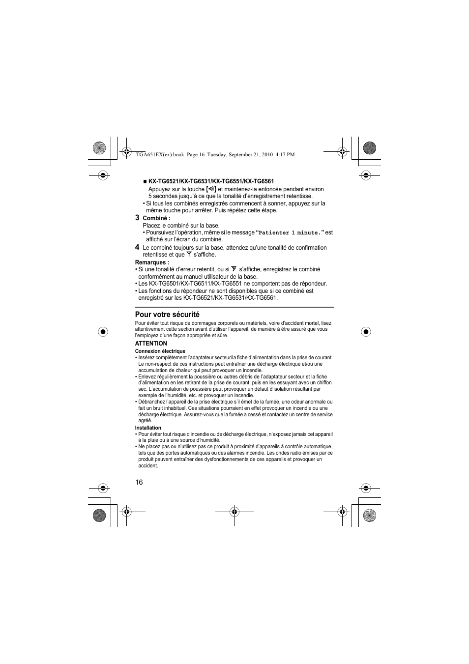 Panasonic KXTGA651EX User Manual | Page 16 / 80