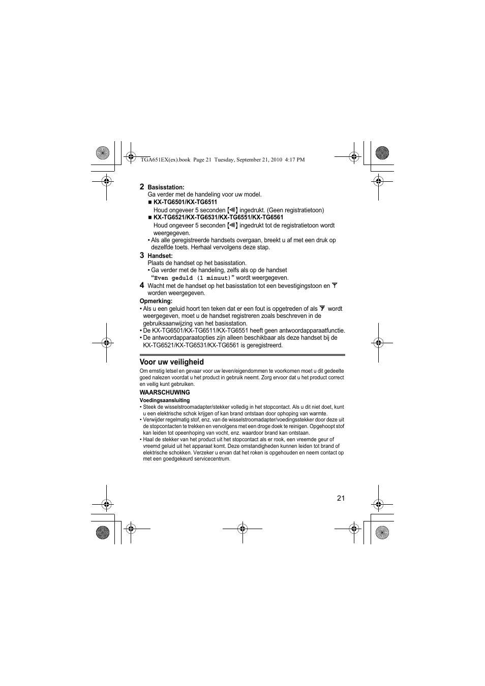 Panasonic KXTGA651EX User Manual | Page 21 / 80