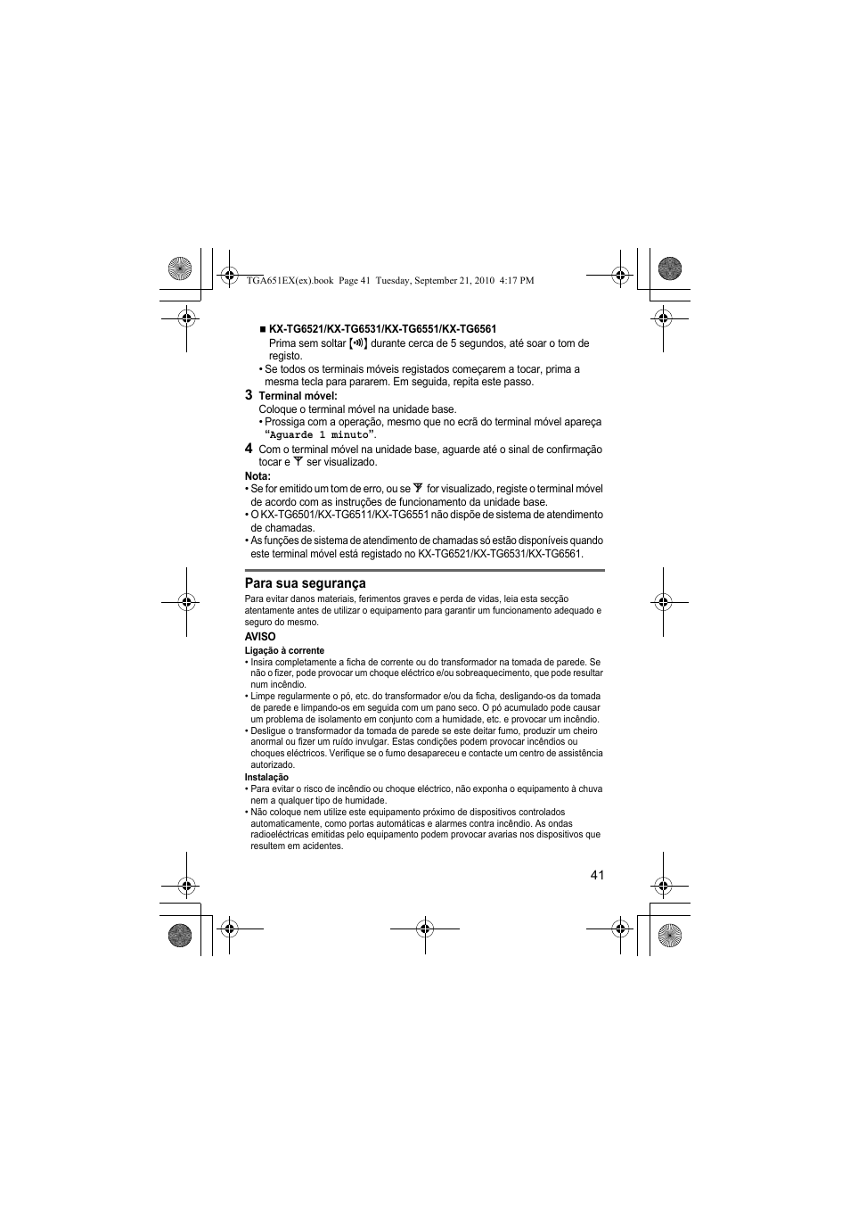 Panasonic KXTGA651EX User Manual | Page 41 / 80