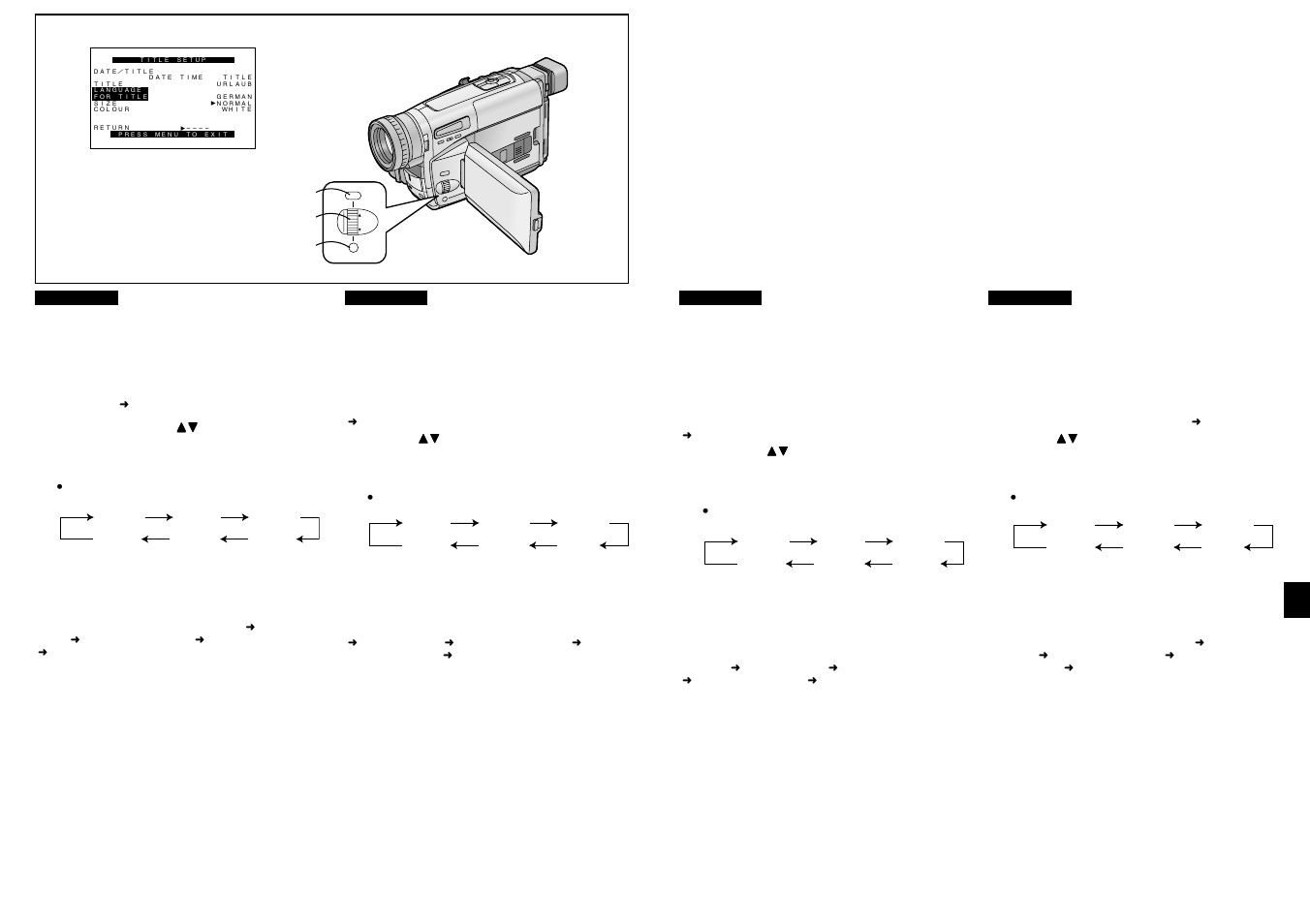 Riprese con sovrimpressione di titoli | Panasonic NVVZ1E User Manual | Page 64 / 89