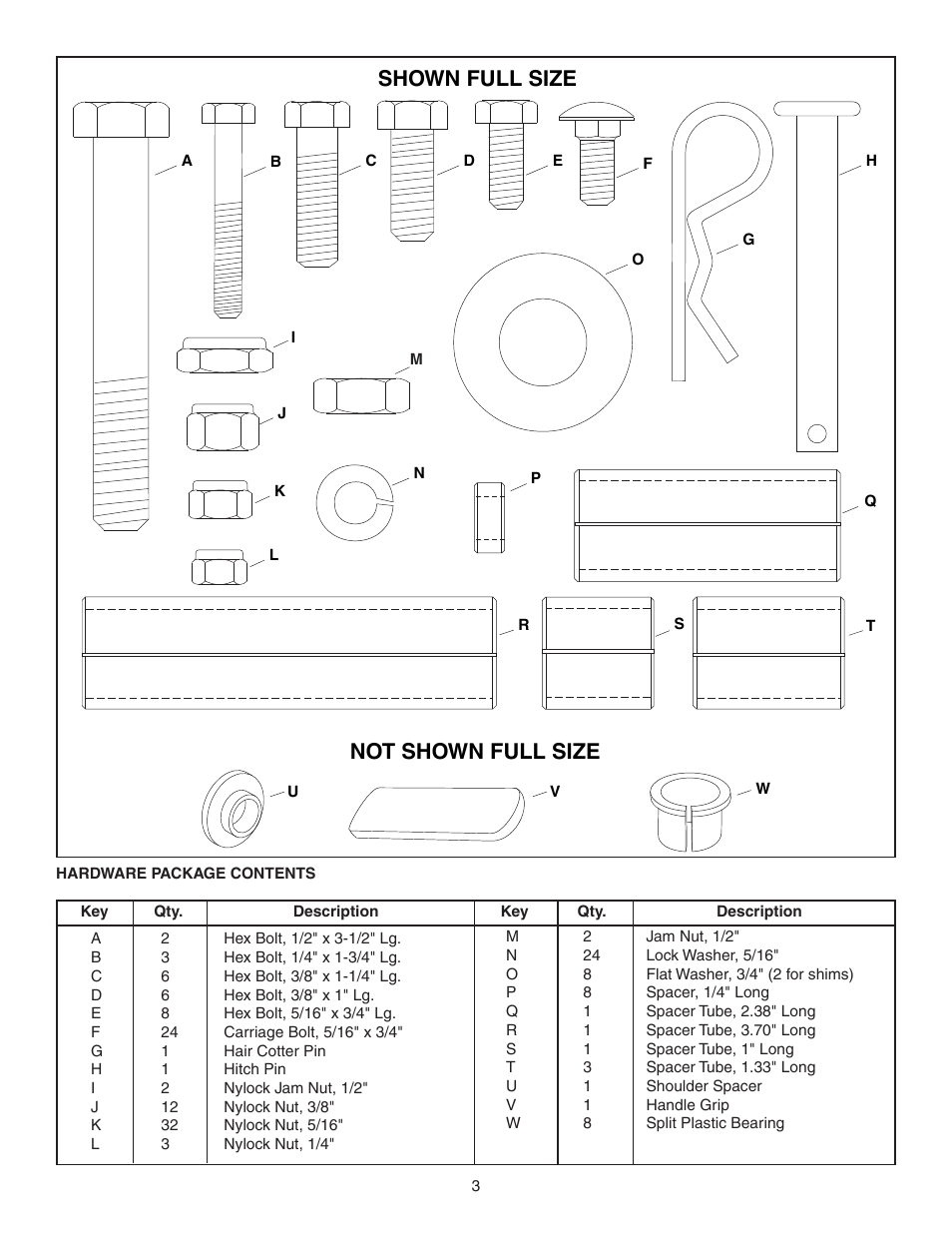 Shown full size not shown full size | Agri-Fab 45-0298 User Manual | Page 3 / 20