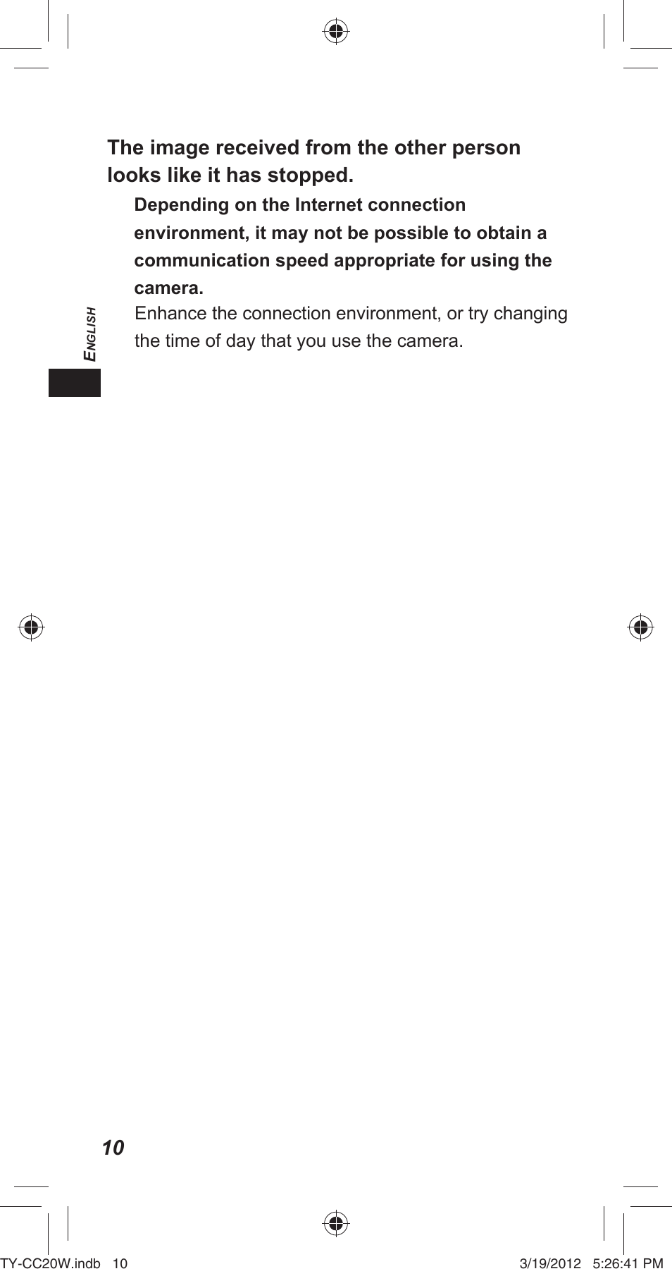 Panasonic TYCC20W User Manual | Page 10 / 188