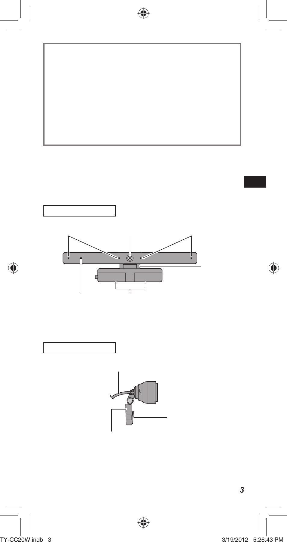 設置する, 各部の名称とはたらき | Panasonic TYCC20W User Manual | Page 23 / 188