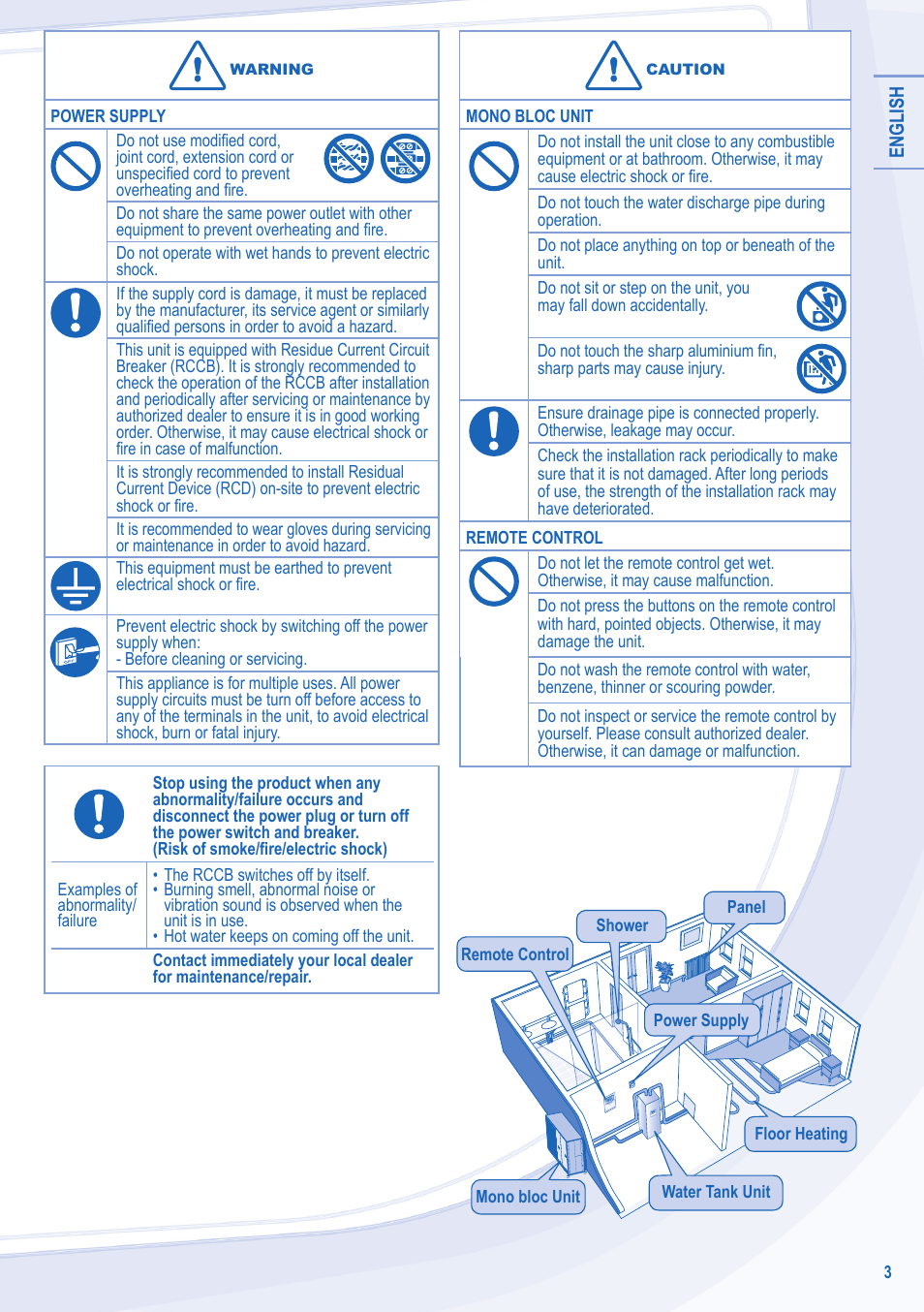 Panasonic WHMDF09C3E8 User Manual | Page 3 / 76