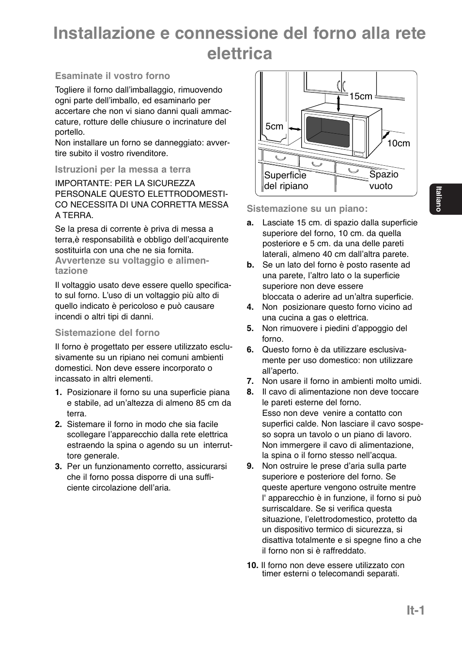 It-1 | Panasonic NNE251 User Manual | Page 51 / 194