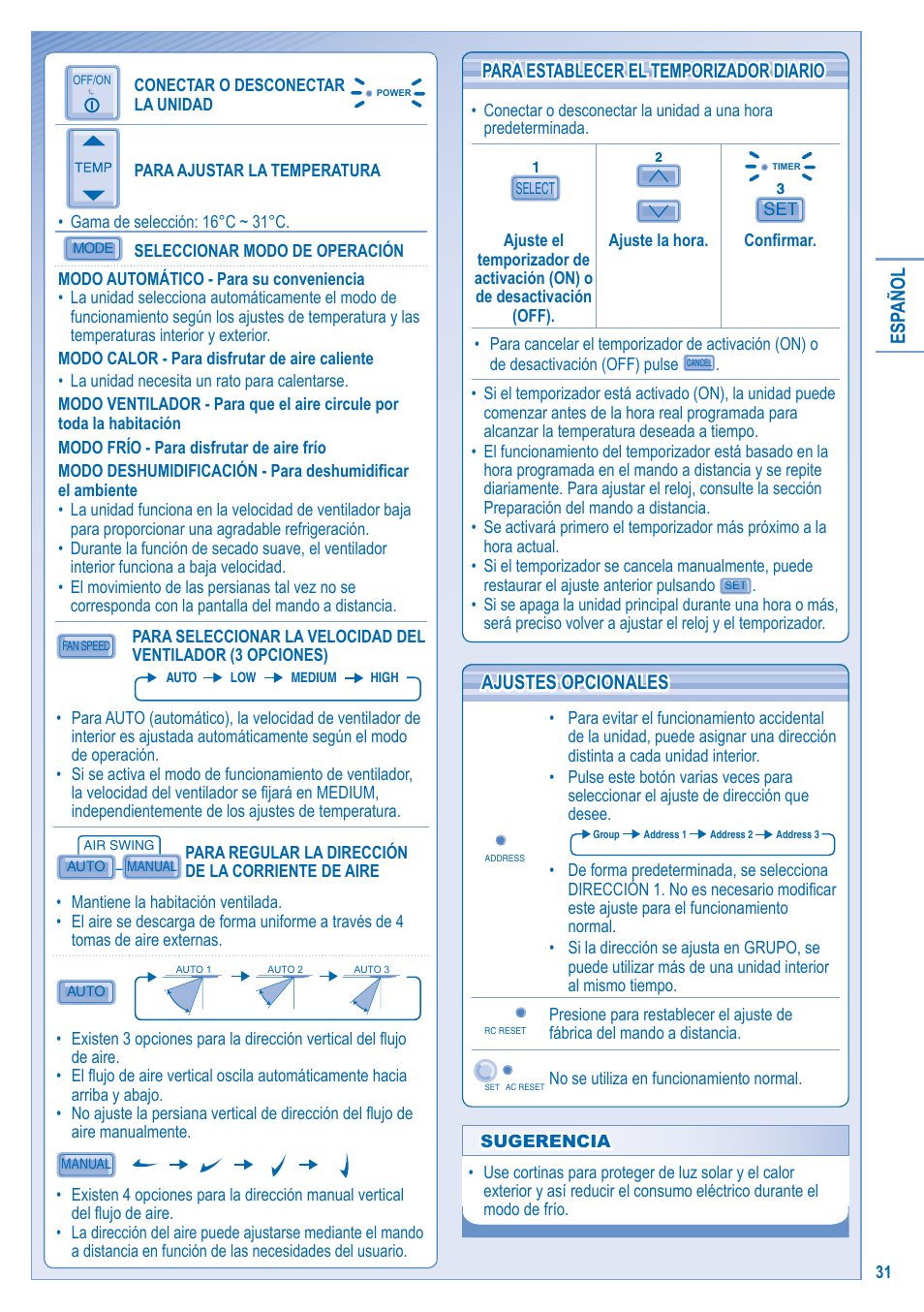 Panasonic U10EA1E User Manual | Page 31 / 112