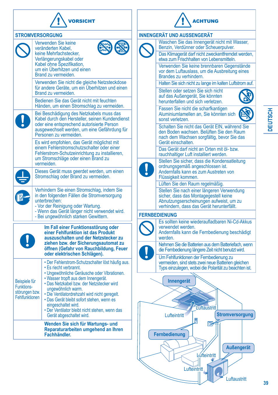 Panasonic U10EA1E User Manual | Page 39 / 112