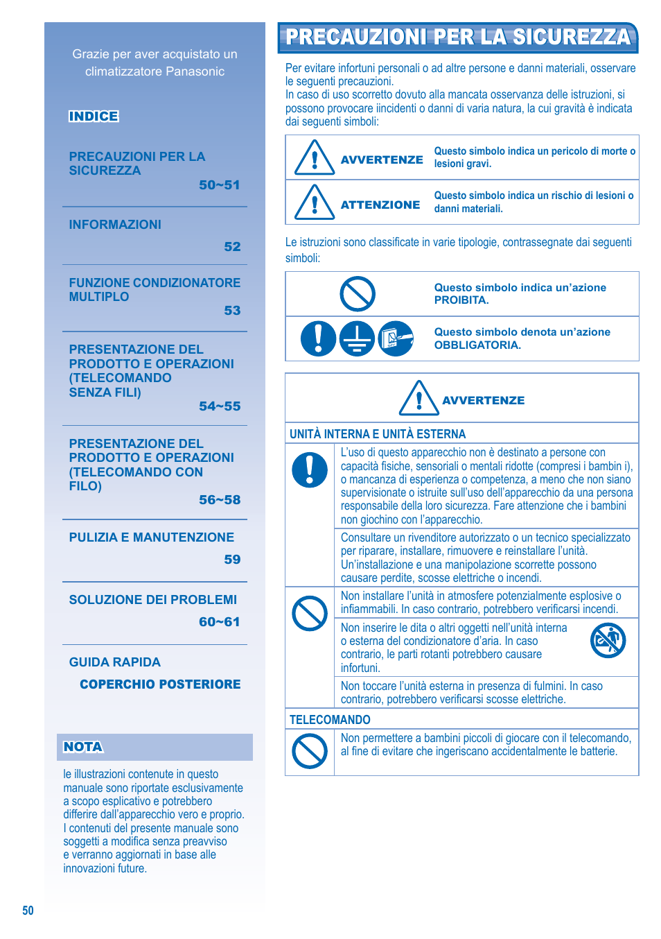 Panasonic U10EA1E User Manual | Page 50 / 112