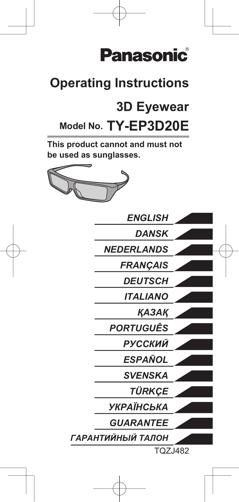 Panasonic TYEP3D20E User Manual | 88 pages