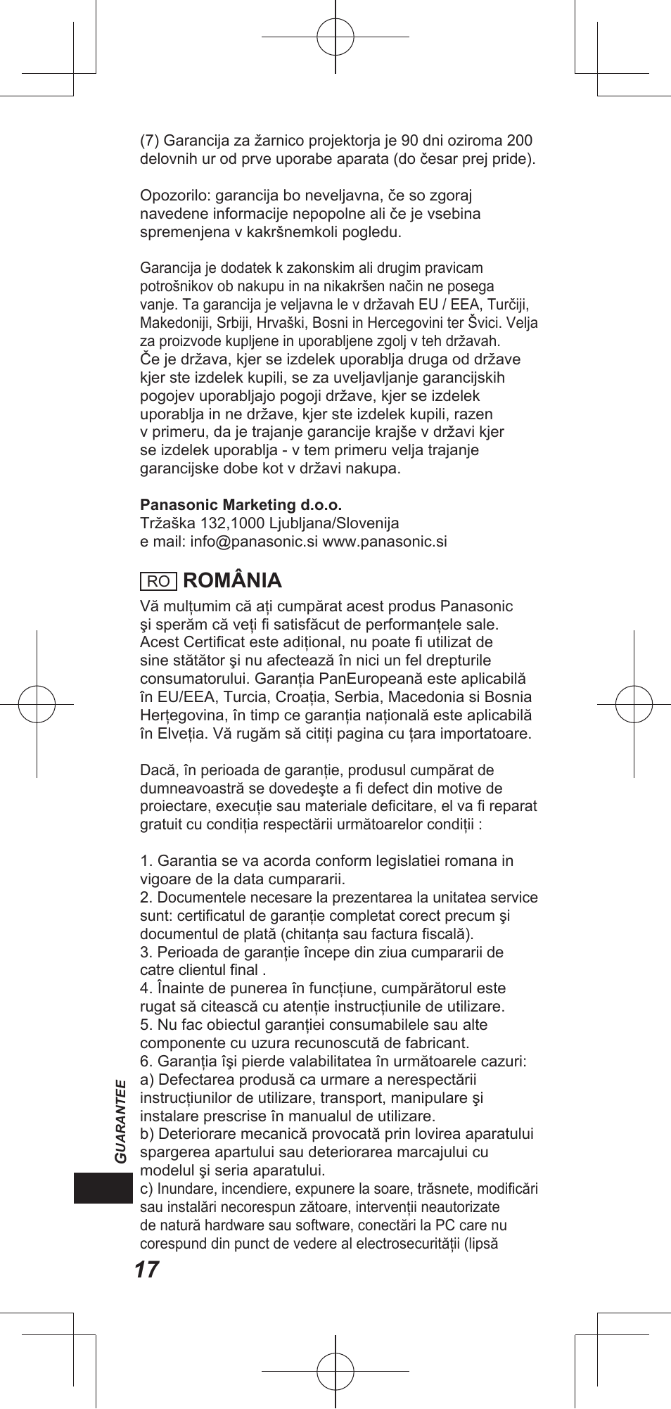 România | Panasonic TYEP3D20E User Manual | Page 60 / 88