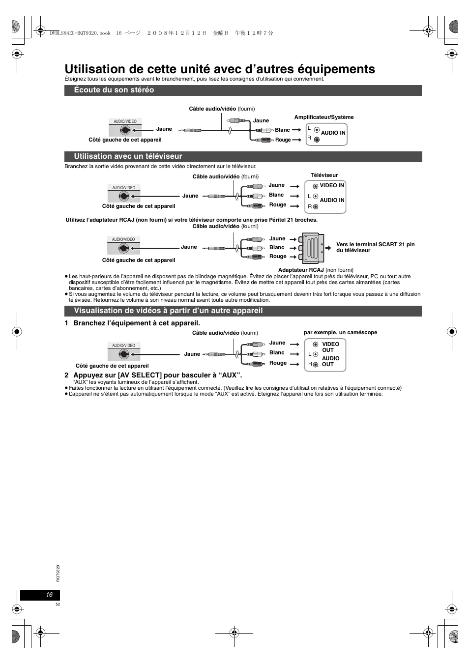 Panasonic DVDLS84 User Manual | Page 52 / 108