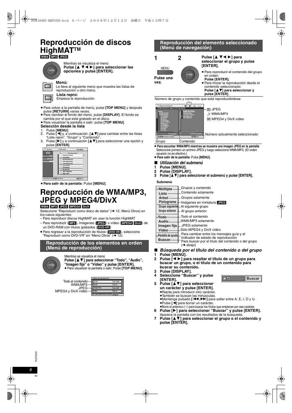 Panasonic DVDLS84 User Manual | Page 62 / 108