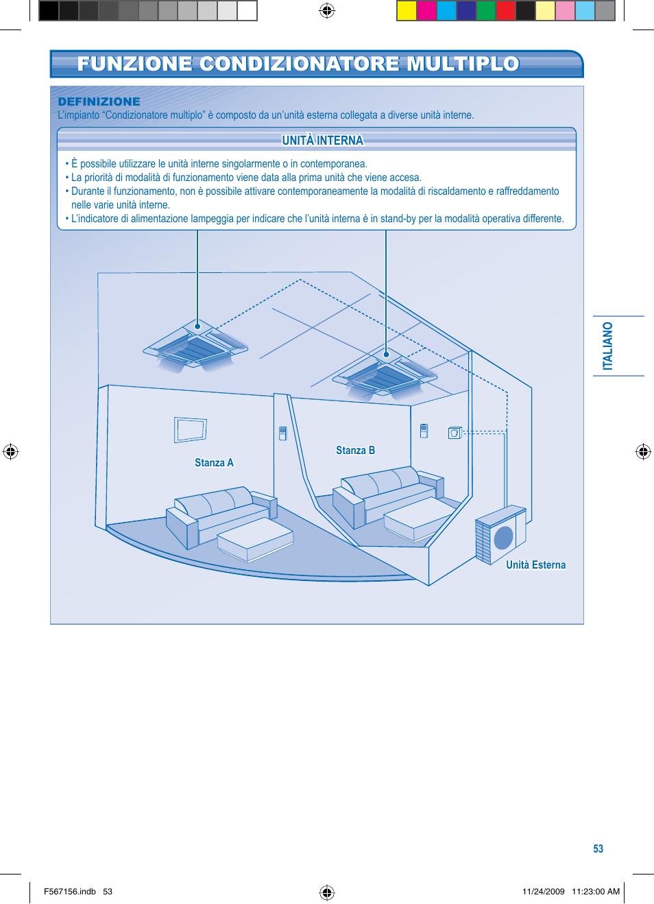 Funzione condizionatore multiplo | Panasonic U5LA1E5 User Manual | Page 53 / 112