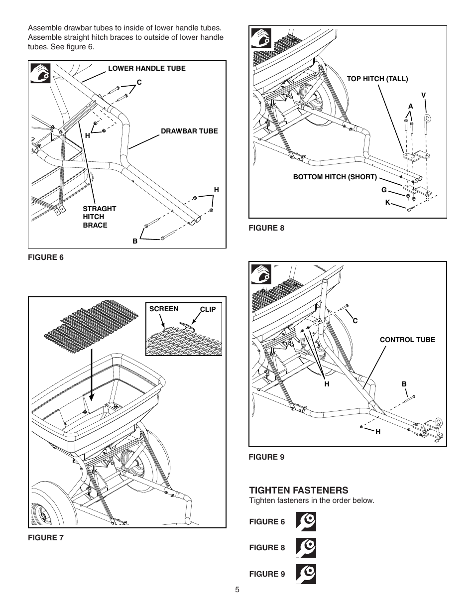 Tighten fasteners | Agri-Fab 45-0414 User Manual | Page 5 / 12