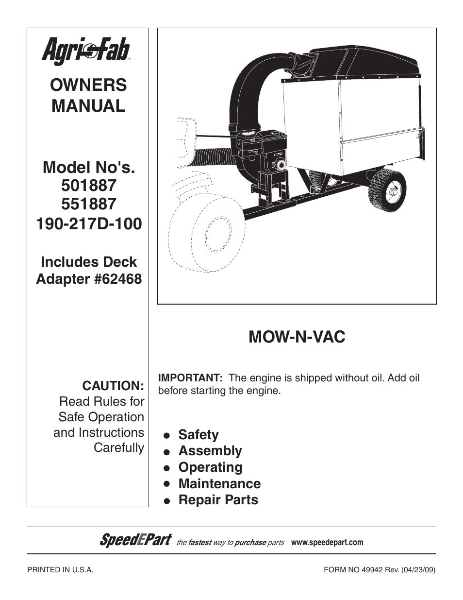 Agri-Fab 62468 User Manual | 24 pages