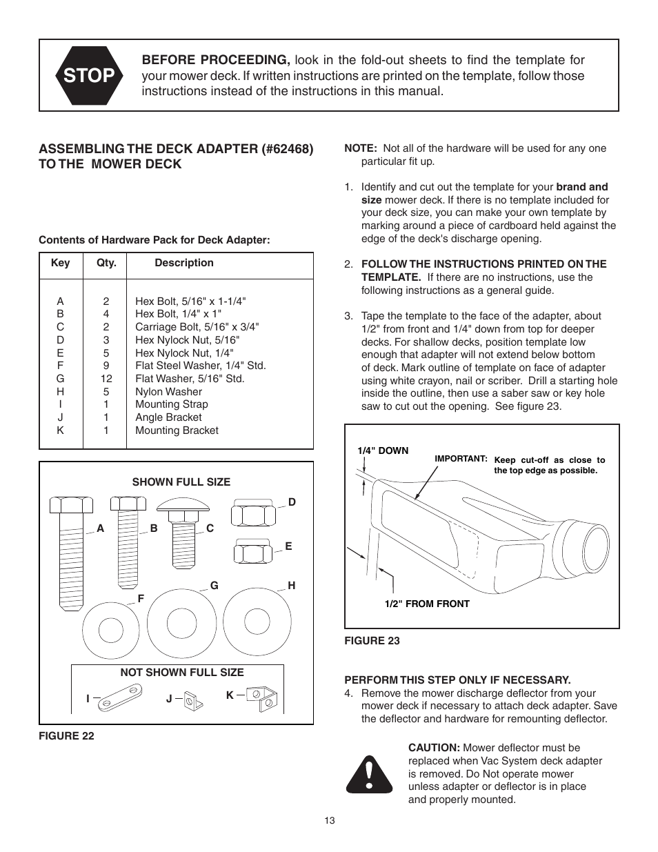 Stop | Agri-Fab 62468 User Manual | Page 13 / 24