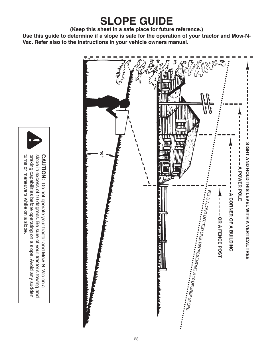 Slope guide | Agri-Fab 62468 User Manual | Page 23 / 24